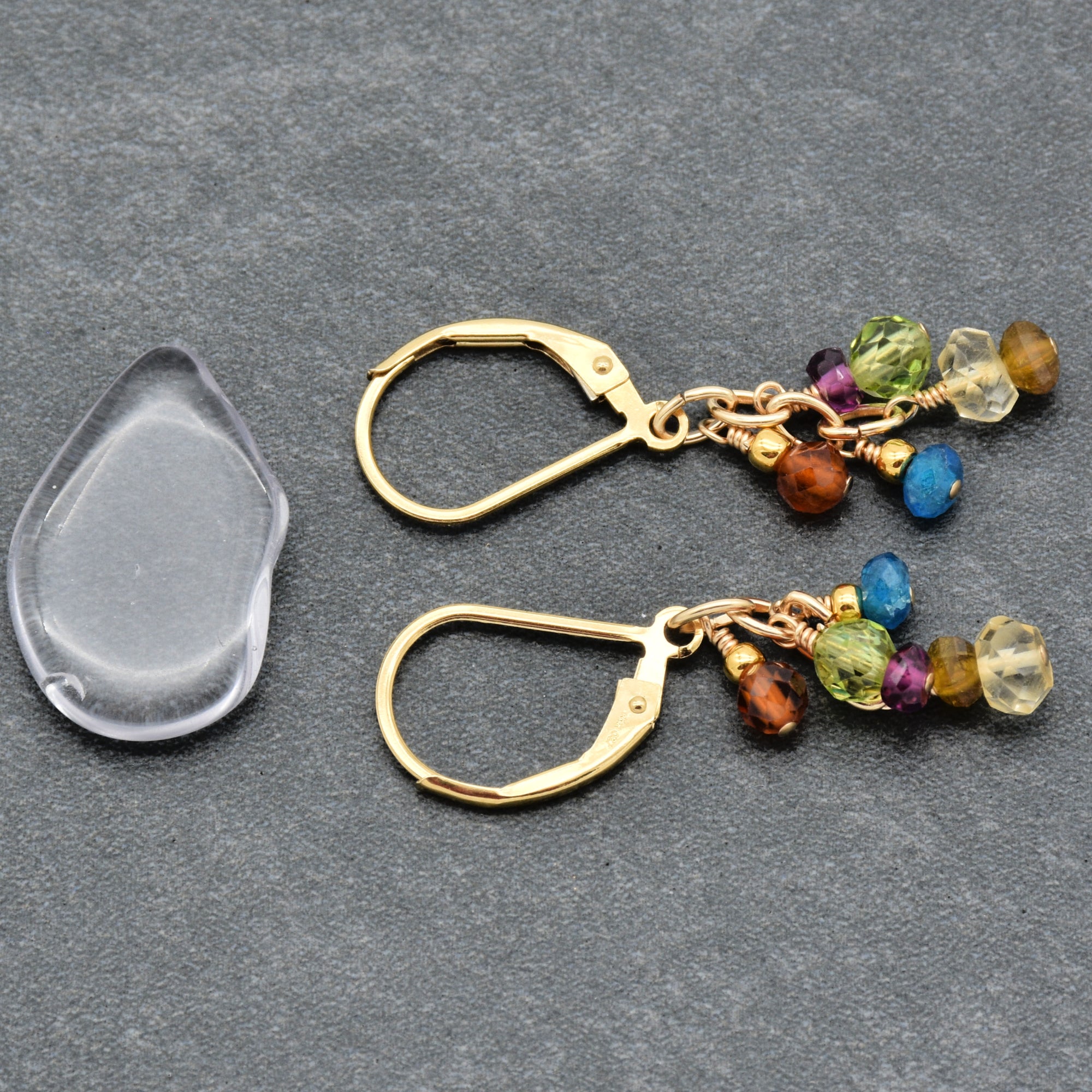 Gold Rush Statement Earrings - Handmade Gold Filled Multi-gem