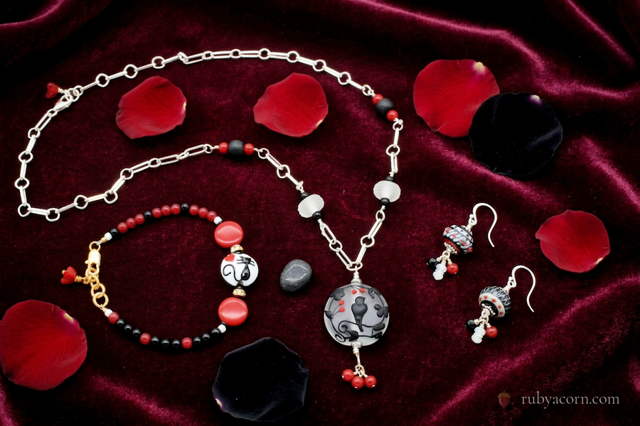 Made with Grace Collection | Handmade Jewelry | Ruby Acorn