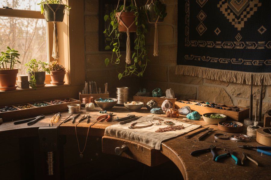 Behind the Scenes at the Ruby Acorn Studio | Handmade Jewelry | Ruby Acorn