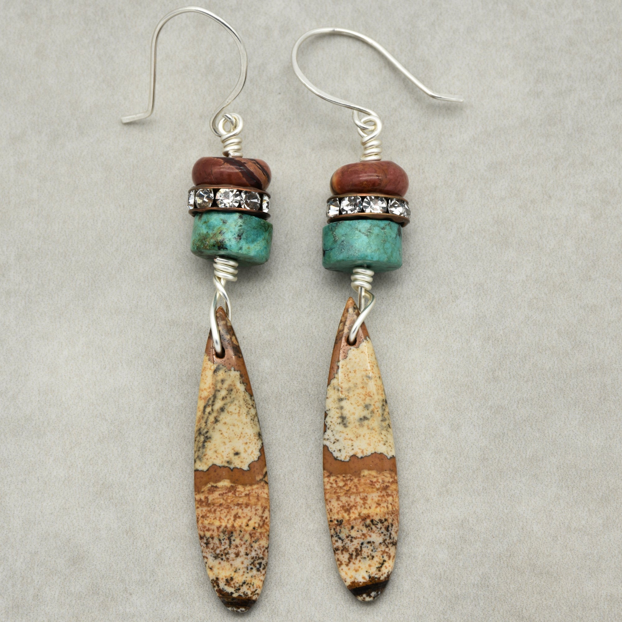 This image shows a pair of earrings.