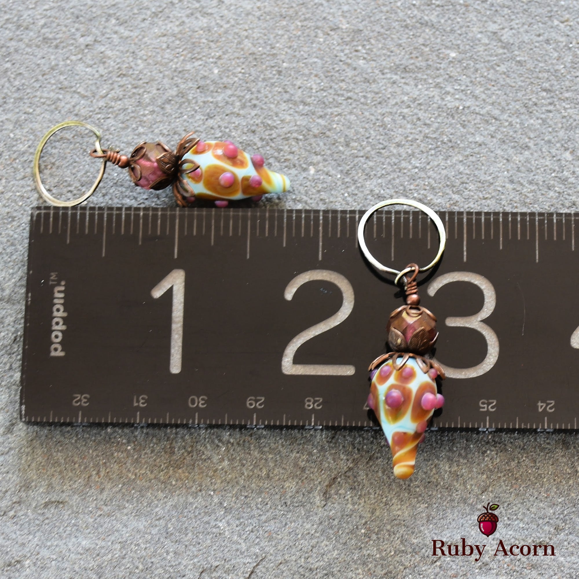 Hint of Pink Handmade Dangle Earrings, Gorgeous Artisan Sky Blue and Pink Lampwork Glass, Czech Glass and Silver Ear Wires