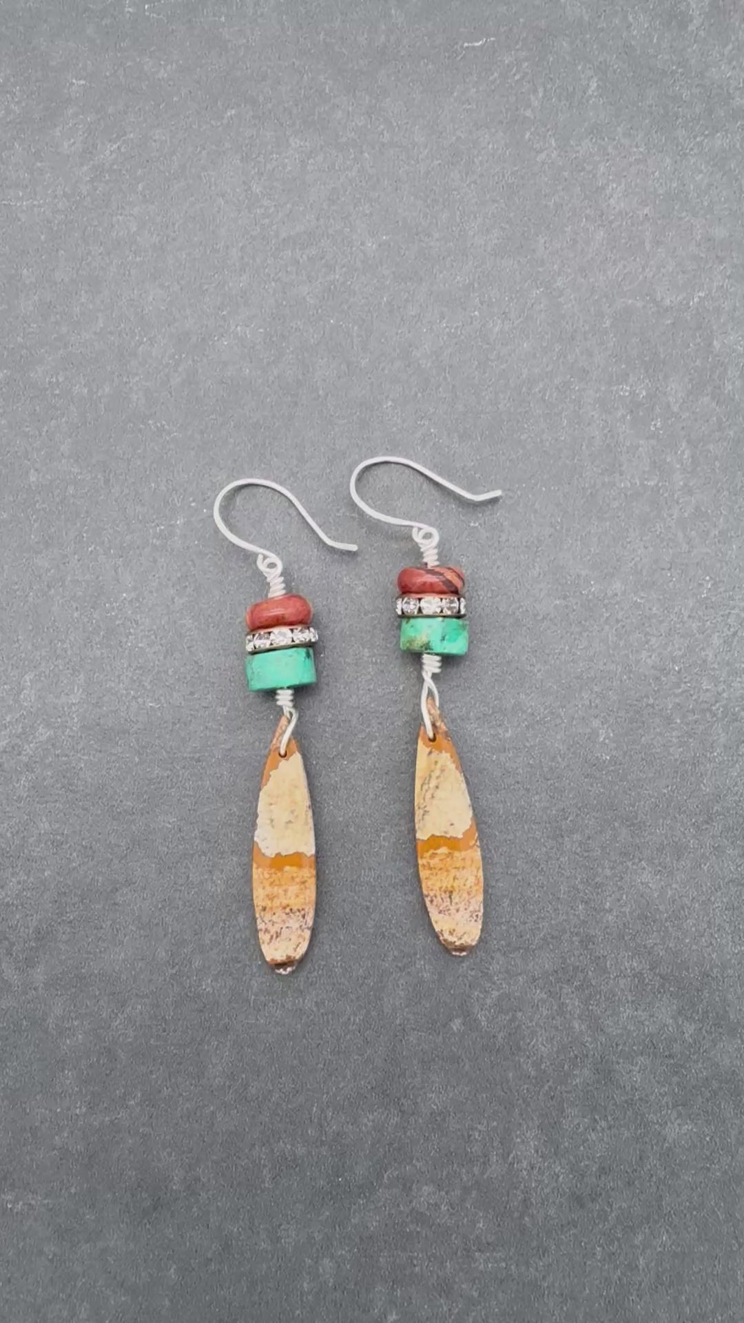 video of Southwest Glam statement earrings