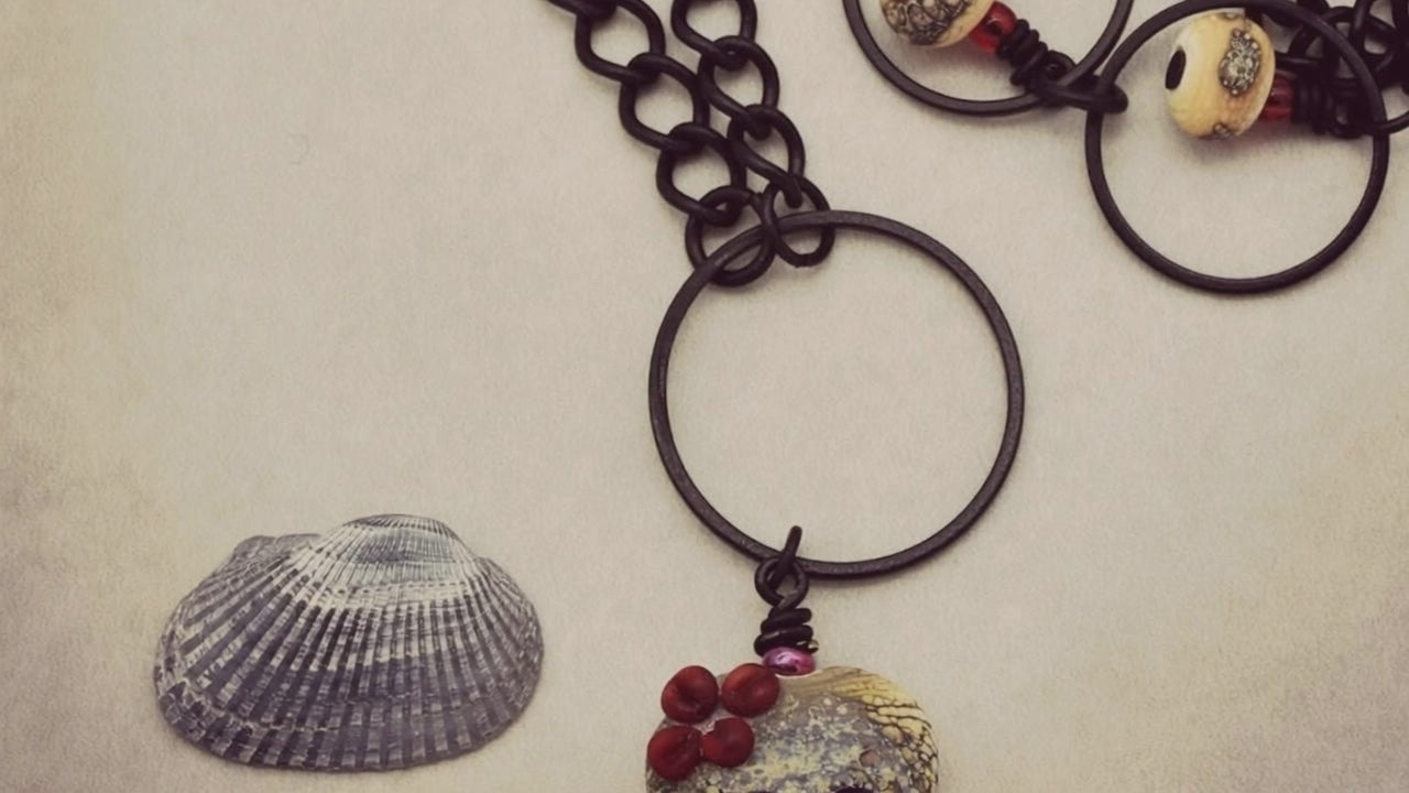 Video of Lovely Frida Sugar Skull Necklace