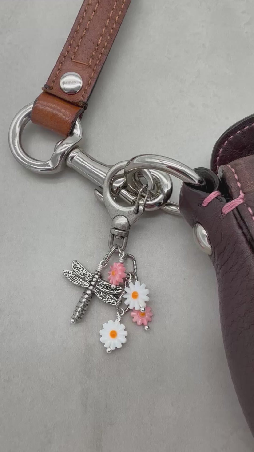 Dragon Flies and Daisies Charm - Handmade with Love | Handmade Jewelry | Ruby Acorn